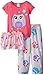 Sleep & Co Girls' Owl 3 Piece Pajama Set