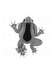 Sterling Silver -Pin Marcasite Stone Frog MP37