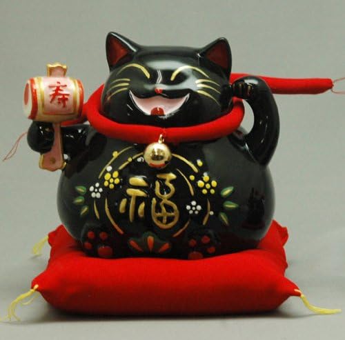 Amulet black Fu cat Small ( piggy bank ) YM-7C