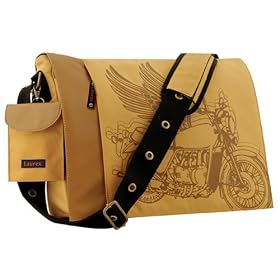 Laurex Notebook/Laptop/Messenger Bag (Gold Harley)