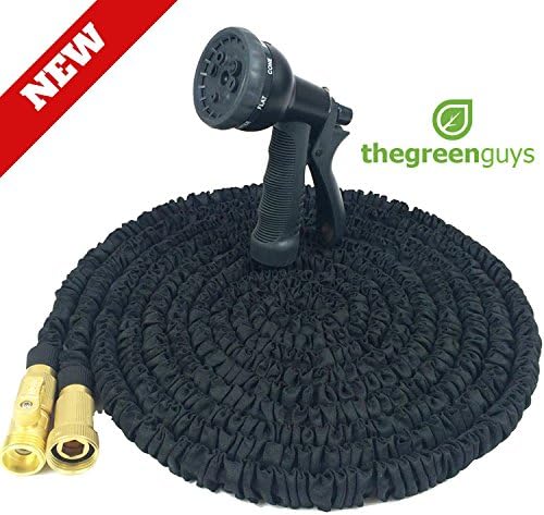 Garden Hose, 100 Feet, Strongest, Hose, Water Hose, Expandable Hose, Best Hoses, with Free 8-way Spray Nozzle, Rust-free, Watering Hose, Hanger and Shutoff Valve, Flexible Hose,