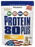 Weider Proteinpulver Protein 80+, Vanille, 500 g