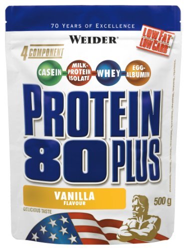 Produkt-Bild: Weider Proteinpulver Protein 80+, Vanille, 500 g