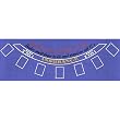 Blackjack Layout 36 x 72 inch Blue Felt