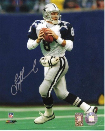Troy Aikman Autographed/Hand Signed Dallas Cowboys 8x10 Photo (Super Bowl vs Buffalo)
