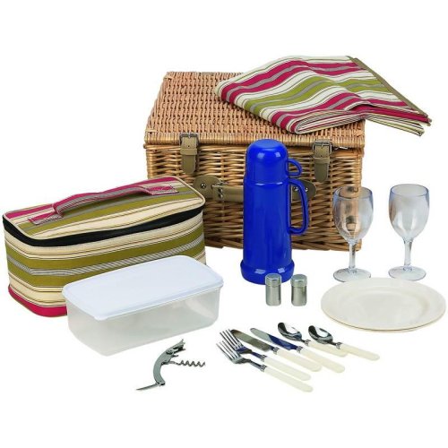 18Pc Picnic Basket Set by Big T Sports