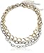 Amazon Collection Shiny Gold-Tone Chains Statement Necklace