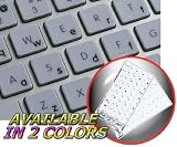 APPLE ENGLISH (LOWER CASE) KEYBOARD STICKERS WITH BLACK LETTERING TRANSPARENT BACKGROUND FOR DESKTOP, LAPTOP AND NOTEBOOK