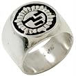 Inlayed Native Sun - Sterling Silver Ring