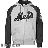 New York Mets Therma Base Road Property of Hoodie by Majestic (Adult X-Large)
