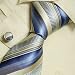 Blue striped men in suits and ties dodger blue handmade mens accessories ties cufflinks set 5060