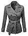 Awesome21 Women's Beautiful Fit Classic Double Breasted Trench Coat