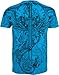 Sakkas Eagle,Sword and Chains Metallic Silver Embossed Cotton Mens T-Shirt