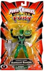 Power Rangers Jungle Sound Fury Elephant Ranger - Green