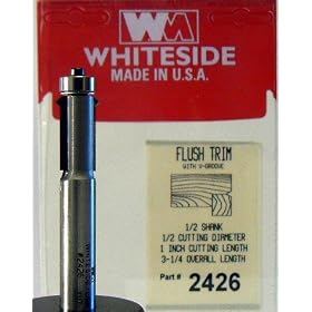 Whiteside - WS2426 - 1/2" Flush Trim V-Groove Bit