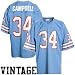 Tennessee Titans Jersey : Mitchell & Ness Houston Oilers #34 Earl Campbell Light Blue Authentic 1980