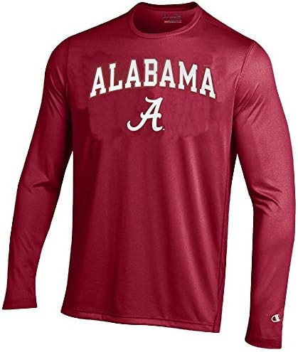 Alabama Crimson Tide Crimson Vapor Dry Champion Powertrain Long Sleeve Tee Shirt (M=40)