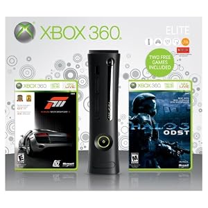 Xbox 360 Elite Spring 2010 Forza 3/ Halo 3 ODST Bundle