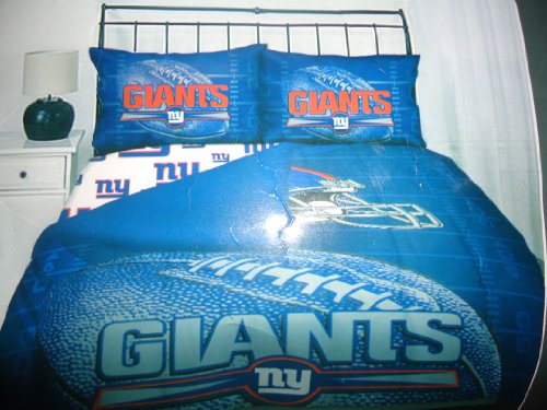 NFL*NEW YORK GIANTS NORTHWEST FULL SIZE BEDDING BAG BED SET