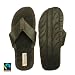 Image of Mens 100% fair trade handmade Black Maasai Treads Recycled Tire Flip Flops in Various Sizes