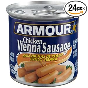 Armour Chicken Vienna Sausages, 5-Ounce Cans (Pack of 24) by Armour