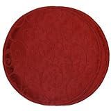 Berry Wine Jacquard Charger-Center Round Placemat
