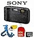 Sony Waterproof DSC-TF1/B (Black) + Floating Strap + Flexpod + Case + Griffin LCD Protection + 8GB Kit