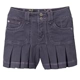Girls' YES Denim Skort with 3 Silver Bracelets - Gray