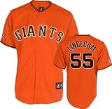 Tim Lincecum Jersey: Youth Majestic Alternate Orange Replica #55 San Francisco Giants Jersey