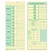 Tops 2-Sided 8 1/2 x 3 1/2 Inch Time Cards with Named Days 500 Pack (1291) Image