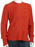 MICHAEL Michael Kors Mens Long Sleeve Ribbed Pattern Crewneck Sweater