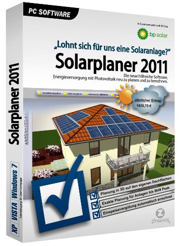 Solarplaner 2011. CD-ROM für Windows XP/Vista/Windows 7