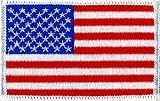 AMERICAN FLAG PATCH USA UNITED STATES -GOLD BORDER-NEW
