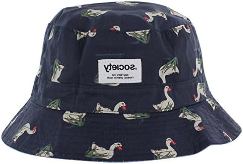 Society Originals Novelty Print Bucket Hat Fisherman's Cap Blue Size S/M