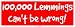 100,000 Lemmings can't be wrong! Bumper Sticker