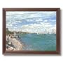Claude Monet Tropical Beach Sailboat Landscape Picture Framed Art Print