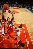 New Jersey Nets v New York Knicks: Brook Lopez and Danilo Gallinari Photographic Poster Print by Nathaniel S. Butler, 28x42
