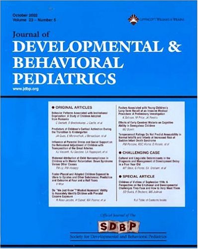 Magazines: Journal of Developmental & Behavioral Pediatrics