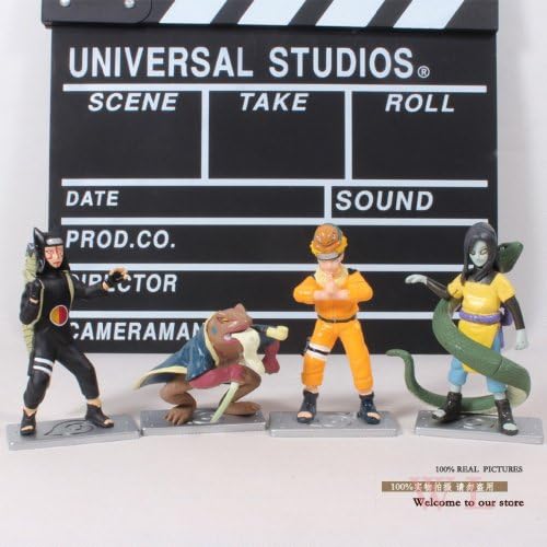 Anime Naruto Uzumaki Naruto Orochimaru Kankuro PVC Action Figures Collectible Model Toys Dolls 4pcs/set NTFG056
