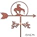 END OF TRAIL Mini Flower Pot Weathervane