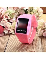Youyoupifa Black Dial Pink Silicone Touch Screen LED Sports Wrist Watch£¨Unisex£©