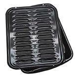 Range Kleen Porcelain Broiler Pan with Porcelain Grill by Range Kleen