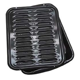 Range Kleen Porcelain Broiler Pan with Porcelain Grill