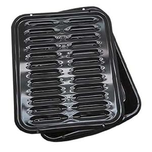 Range Kleen Porcelain Broiler Pan with Porcelain Grill