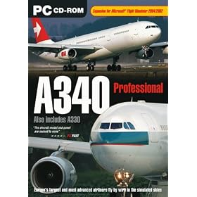 A340 Professional Add-On for FS 2002/2004 (PC CD)