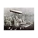 Zeppelin Over New York Poster Print