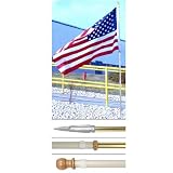 Message Display Flagpole Kit - NO FLAG - 7ft Spinner Pole