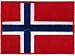 Norway Flag Embroidered Patch Norwegian Iron-On National Emblem