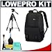 Lowepro Fastpack 100 Backpack Camera Case (Black) + Tripod + Accessory Kit for Canon Rebel XSi, XS, T1i, XTi, 40D, 50D, Nikon D40, D60, D5000, D90, D300, D700, Olympus Evolt E-30, E-450, E-520, E-620, and Sony Alpha A200, A300, A350, A700 Digital SLR Cameras