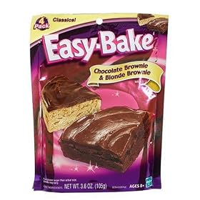 Click here to buy Easy Bake Oven Refill: Kids Favorite: Chocolate Brownie and Blonde Brownie by Hasbro.